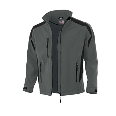 Abbildung von Qualitex Workwear Softshelljacke grau/schwarz, Gr. L