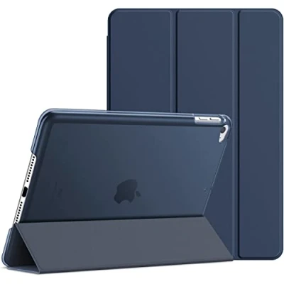 Abbildung von JETech Hülle für iPad Mini 4, Schutzhülle mit Ständer Funktion und Auto Schlafen/Wachen (Navy Blau)