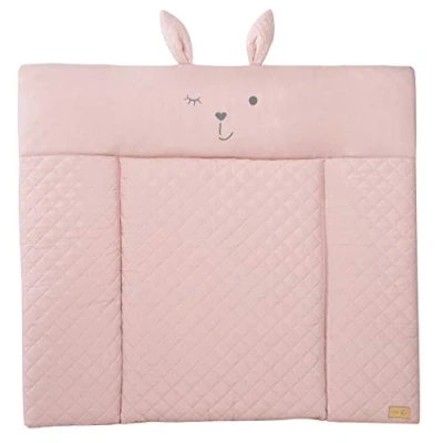 Abbildung von roba Wickelauflage &quot;Style, Soft, mauve&quot;, mit aufgesticktem Gesicht