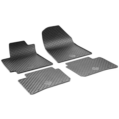 Abbildung von WALSER RubberLine 50864 Fußmattensatz Gummi vorne und hinten 4 schwarz