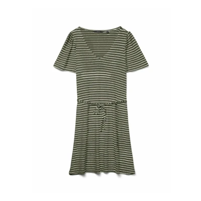 Abbildung von VERO MODA Damen Vmgina 2/4 Short Dress JRS Ga Noos, Kalamata, Medium