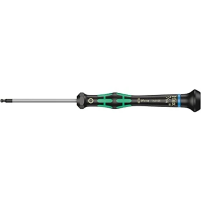 Abbildung von Wera 2052 Elektroniker Sechskant Kugelkopfschraubendreher, 7/64 Zoll x 60 mm, 1 Stück, 05118106001, Farbe