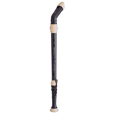 Abbildung von Aulos 700100 F Knickbass Flöte Symphony Mod.521 barocke Griffw.braun, komplett mit Tasche, Tragschnur, Fettdose und Grifftabelle