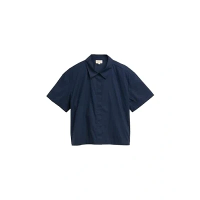 Abbildung von TOM Tailor Denim BOXY Shirt WITH Placket Detail Hemdbluse, Damen, Größe: Medium, Sky captain blue