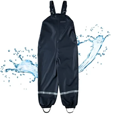 Abbildung von BMS Regenhose Buddelhose Matschhose wasserdicht für Kinder in Marine Größe 122