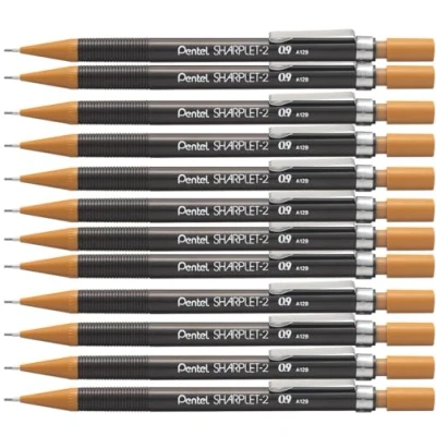 Abbildung von Pentel Sharplet 2 A129 Druckbleistift, 0.9 mm, Härtegrad HB (12 Stück)