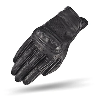 Abbildung von SHIMA CALIBER LADY, Damen Retro Vintage Custom Sommer Leder Motorradhandschuhe, Schwarz , Größe XS