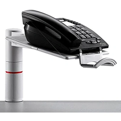 Abbildung von Novus PhoneMaster Schreibtisch Telefonhalterung lichtgrau, 26 x 17 14 cm