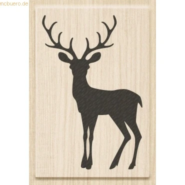 Abbildung von Heyda Stempel Motivstempel &#039;Christmas Deer&#039; 4,5x7cm