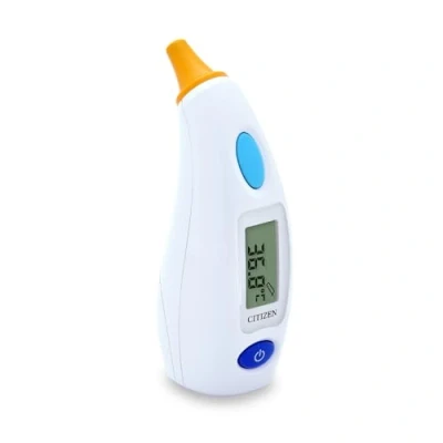 Abbildung von CITIZEN CTD504 Antibakterielles Ohrthermometer für Erwachsene und Kinder, sehr schnelle Messung nur 1 3 Sekunden, 12 Sätze Speicher, genaue Messwerte Kinder.