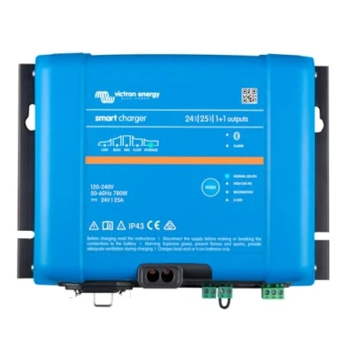 Abbildung von Victron Energy Phoenix Smart IP43 24 V 25 AMP 120 240 VAC, (1 + 1) Ausgang Akku Ladegerät mit Bluetooth, PSC242551095