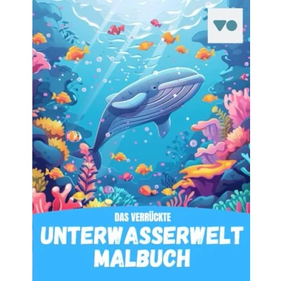 Abbildung von Spannendes Unterwasserwelt Malbuch Blauwahl, Weißer Hai, Mantarochen u.v.m. zum Ausmalen Malheft für Jungen und Mädchen ab 7 Jahren Perfekt ... Kinder mit spannenden Funfacts