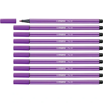 Abbildung von Premium Filzstift STABILO Pen 68 10er Pack lila
