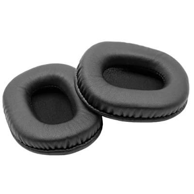 Abbildung von vhbw Ohrpolster Ersatz Polster kompatibel mit Audio Technica ATH M20, M30, M40, M40x, M50, SX1 Kopfhörer Headset, schwarz