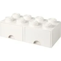 Abbildung von LEGO® Aufbewahrungsbox mit Schubladen Weiß 50x25x18 cm