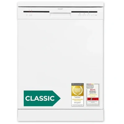 Abbildung von Exquisit Geschirrspüler GSP56012 030E weiss Spülmaschine 60 cm freistehend und unterbaufähig Standgerät 12 Maßgedecke Weiß