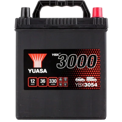 Abbildung von Yuasa, YBX3054 SMF Starter Batterie (Kompatibilität mit Linkslenker Fahrzeugen nicht garantiert)