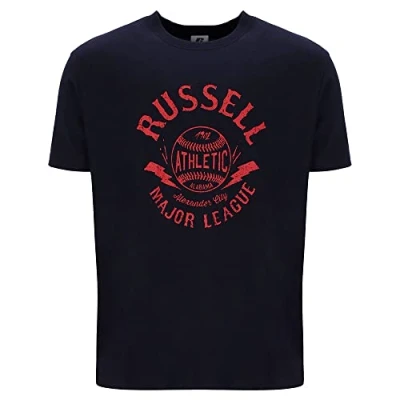 Abbildung von Russell Athletic A30291 NA 190 Stitch S/S Crewneck Tee Shirt T Herren Navy Größe M