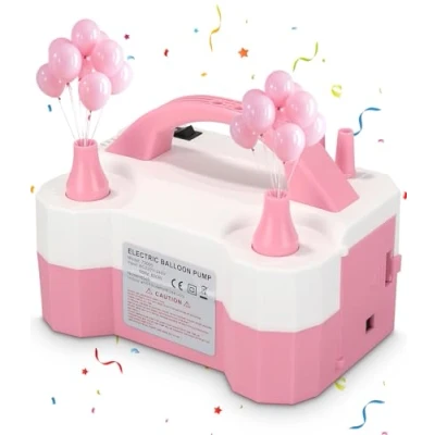 Abbildung von Birshe Elektrische Ballonpumpe,Elektrische Luftballonpumpe Ballonpumpe Elektrisch Tragbare Pumpe 220V 600W für alle Arten von Veranstaltungen wie Karneval Party