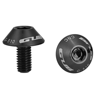 Abbildung von 2 Stücke Schraubenset Flaschenhalter Fahrrad Wasserflaschen Käfigschrauben Schrauben M5 * 12mm für TB Mountainbike Halterung Rack Radfahren Zubehör