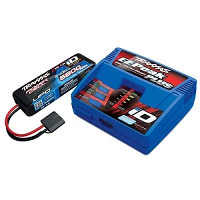 Abbildung von Traxxas Spielzeug Auto Ladegerät EZ Peak Plus 4A und 2S 5800mAh Akku Combo, (Set, 2 tlg)