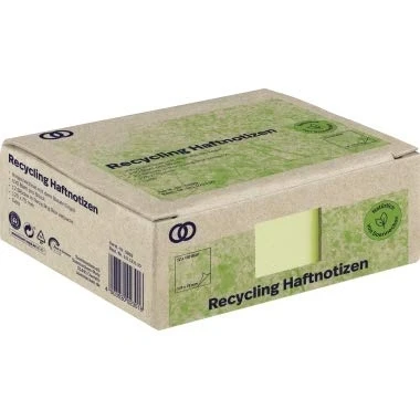 Abbildung von Soennecken Haftnotiz oeco 5869 RC 125x75mm 100 Blatt gelb 12 Stück