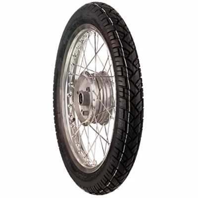 Abbildung von Komplettrad HINTEN 1,6x16 Zoll Alufelge mit Chromspeichen Reifen VeeRubber 094 Simson