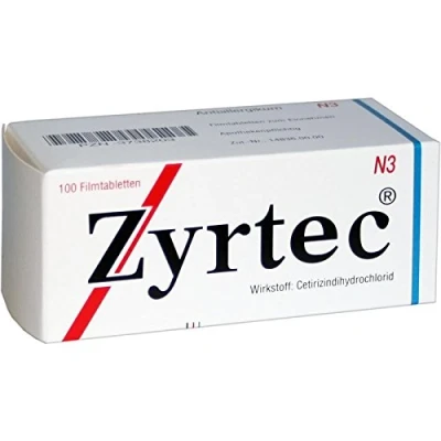 Abbildung von Zyrtec 10 mg Filmtabletten 100 St