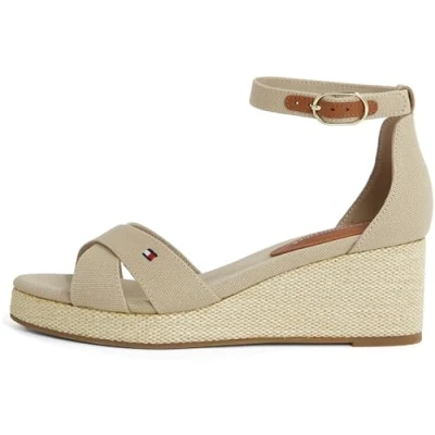 Abbildung von Tommy Hilfiger Keilsandalette, Damen, Größe: 39, Horseradish Schuhe