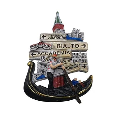 Abbildung von Venedig Italien 3D Kühlschrankmagnet Touristische Souvenirs Harz Magnetische Aufkleber Home &amp; Kitchen Dekoration aus China