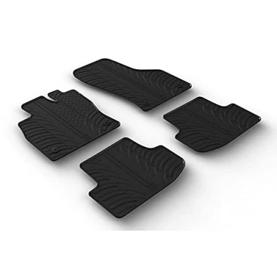 Abbildung von Gledring 0707 Fußmattensatz Gummi vorne und hinten 4 schwarz 750mm 550mm AUDI: A3 Sportback, Limousine