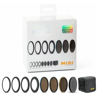 Abbildung von NiSi Swift FS ND Filter Kit für 40.5mm / 43mm 46mm 49mm (inklusive ND0.9, ND1.8, ND3.0, Adapterring, Objektivdeckel und Filtertasche)
