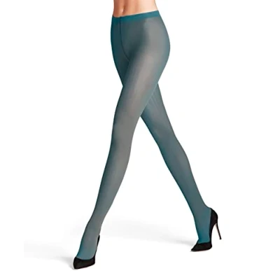 Abbildung von FALKE Damen Strumpfhose Prime Rib 60 DEN W TI halb blickdicht gemustert 1 Stück, Blau (Peacock 6385), M