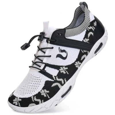 Abbildung von IceUnicorn Strandschuhe Badeschuhe Damen Herren Schwimmschuhe Aquaschuhe Sommer Schnell Trocknend Surfschuhe(539Grün,38EU)