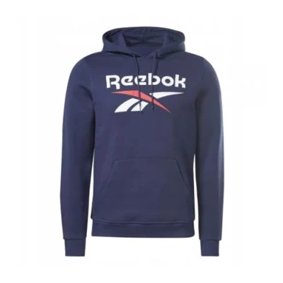 Abbildung von Reebok LOGO HOOD Kapuzenpullover, Herren, Größe: Small, Vector navy