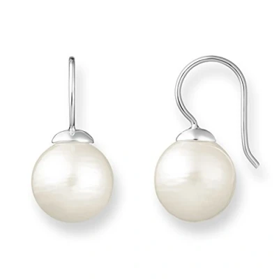 Abbildung von Thomas Sabo Damen Ohrringe Ohrstecker Imitationsperle weiß 925 Sterling Silber H1405 028 14