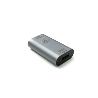 Abbildung von System S HDMI Adapter 4K Standard Buchse zu USB 3.1 Typ C Kabel in Grau