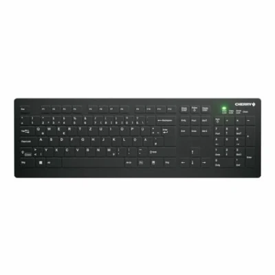Abbildung von Cherry Active Key AK C8112 Medical Wireless Keyboard, Schwarz Kabellose desinfizierbare Desktop Hygienetastatur mit flachem Tastenprofil