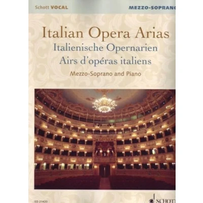 Abbildung von Italienische Opernarien: Mezzo Sopran und Klavier. Mezzosopran. (Schott VOCAL)