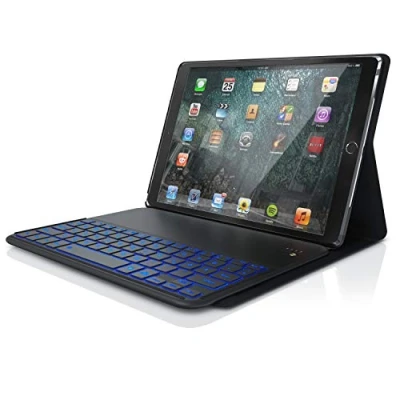 Abbildung von CSL Tastatur Case mit integrierter kabelloser &amp; Hintergrundbeleuchtung, Kompatibel iPad Pro 10,5 Zoll, Schutzcase, Deutsches QWERTZ Layout, Schwarz