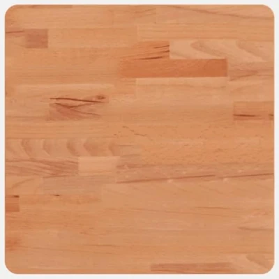 Abbildung von vidaXL Tischplatte, Quadratisch Holzplatte mit 4 abgerundeten Ecken, Holztischplatte Ersatzplatte für Couchtisch, Massivholztischplatte Platte, 40x40x2,5 cm Massivholz Buche