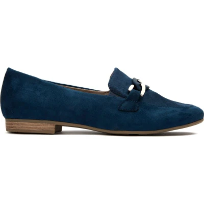 Abbildung von Jana Damen Slipper mit Blockabsatz Vegan, Blau (Navy), 37 EU