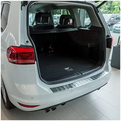 Abbildung von tuning art BL917 Ladekantenschutz mit Abkantung passend für VW Touran 2 5T 2015