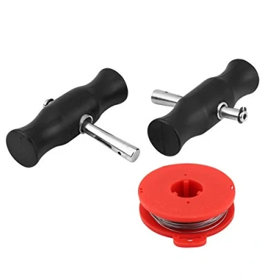 Abbildung von Windschutzscheibenwerkzeuge, Auto Windschutzscheiben Entfernungs Werkzeug Kit Universal Car Fenster Windschutzscheibe Removal Tools Fensterglas Schneidedraht mit Griffe Draht