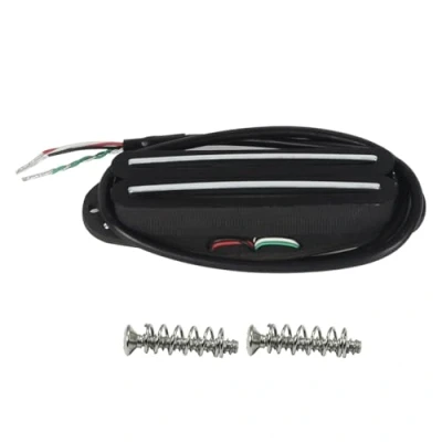 Abbildung von FLEOR Alnik 5 Hot Rail Humbucker Tonabnehmer in Single Coil Größe 9 10K Schwarz Fit ST SQ TL TEgitarre