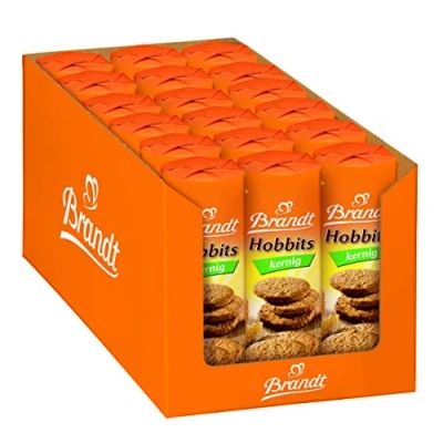 Abbildung von Bahlsen Hobbits Kernig 18er Pack Vorratskarton ballaststoffreicher Vollkornkeks mit Haferflocken (18 x 250 g)