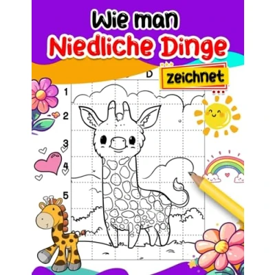 Abbildung von Wie man niedliche Dinge zeichnet: Anleitungsbuch zum Zeichnen mit 30 einfachen und Bildern Erlernen des Zeichnens Geschenke für alle Altersgruppen Entspannen Spaß haben