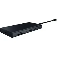 Abbildung von Razer USB C Dock 11 Anschlüsse mit HDMI, Gigabit Ethernet, 3,5mm Audio Anschluss, A &amp; C, kompatibel Windows und Mac (Bildschirm Ausgabe 4K, 7.1 Surround Sound) Schwarz