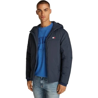 Abbildung von Tommy Jeans Kurzjacke TJM LT POLY JACKET EXT mit Logostickerei