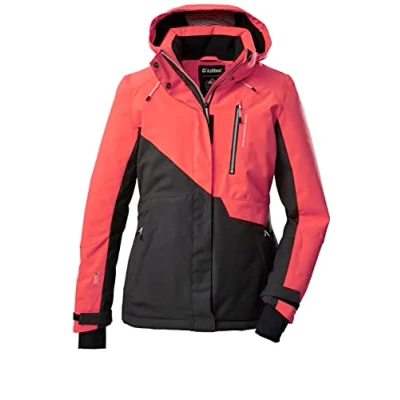 Abbildung von killtec (KILAH Damen Skijacke/Funktionsjacke mit abzippbarer Kapuze und Schneefang KSW 144 WMN SKI JCKT, anthrazitmelange, 38, 38624 000